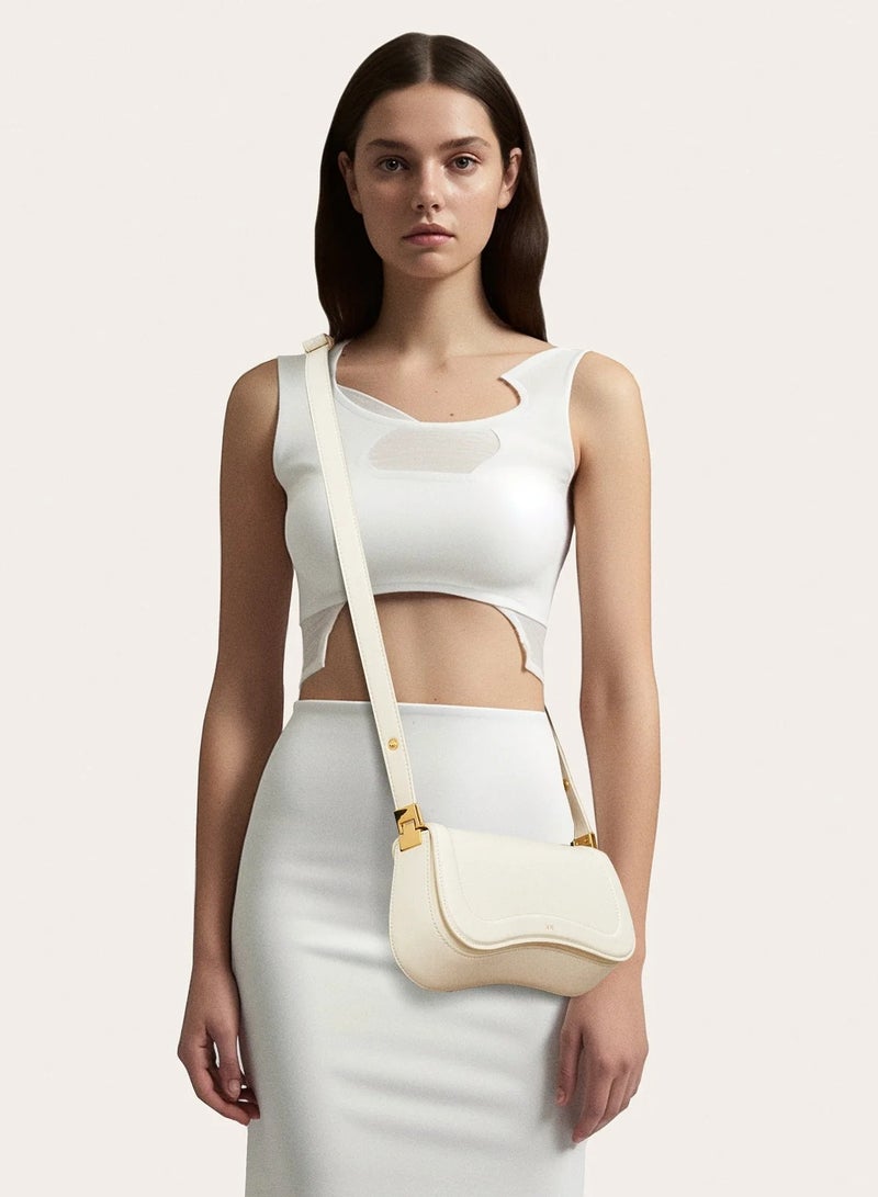 Pudding bag JOY Shoulder Bag-White - Image 4